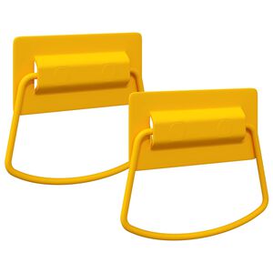 vidaXL Cabinet Handles 2 pcs Mustard 85 x 45 mm Metal