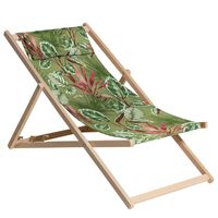 Madison Wooden Beach Chair Cala 55x90x87 cm Green