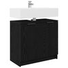 vidaXL Bathroom Cabinet Black Oak 64.5 x 33.5 x 59 cm Engineered Wood