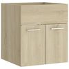vidaXL Sink Cabinet Sonoma Oak 41x38.5x46 cm Engineered Wood