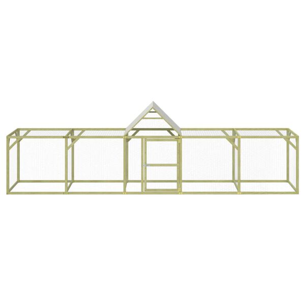vidaXL Chicken Coop 500x100x150 cm Impregnated Solid Wood Pine