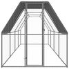 vidaXL Outdoor Chicken Cage 2x8x2 m Galvanised Steel