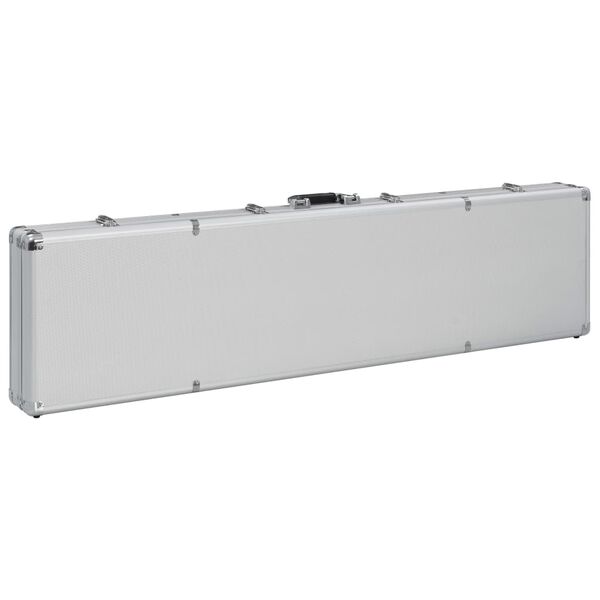 vidaXL Gun Case Silver 134x35x12 cm Aluminium