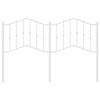 vidaXL Metal Replace Headboard White 135 cm