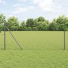 vidaXL Hexagon Fence Grey 1.4 x 10 m Steel
