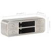 vidaXL Aviator TV Stand Vintage Aircraft Airman Style 120x30x40 cm