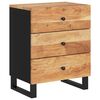 vidaXL Bedside Cabinet 50x33x62 cm Solid Wood Acacia&Engineered Wood