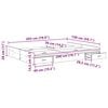 vidaXL Storage Bed Frame Artisan Oak 150 x 200 cm Engineered Wood