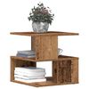 vidaXL Side Table with Shelf Old Wood 30 x 30 x 55 cm Engineered Wood