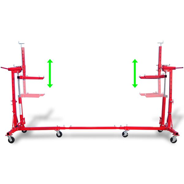 vidaXL Auto Rotisserie Red