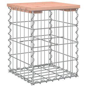 vidaXL Garden Bench Gabion Design 33x31x42 cm Solid Wood Douglas