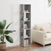 vidaXL Corner Cabinet Concrete Grey 33x33x164.5 cm Engineered Wood