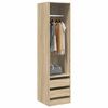 vidaXL Wardrobe with Drawers Sonoma Oak 50x50x200 cm Engineered Wood