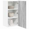 vidaXL Hanging Cabinet with Door Grey Sonoma and White 40 x 31 x 80 cm