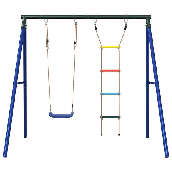 vidaXL Outdoor Swing Set with Swing and Ladder