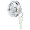 vidaXL Discus Locks with Keys Silver Stainless Steel