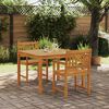 vidaXL Garden Dining Set 3 pcs Brown Solid Acacia wood