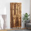 vidaXL Highboard 2 pcs Old Wood Engineered Wood