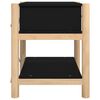 vidaXL Bedside Table Black 42x38x45 cm Engineered Wood