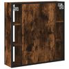 vidaXL Bathroom Mirror Cabinet Smoked Oak 60x16x60 cm Engineered Wood