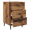 vidaXL Bedside Cabinet Old Wood 40 x 40 x 66 cm Engineered Wood