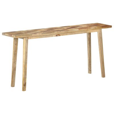 vidaXL Console Table 160x35x75 cm Rough Mango Wood