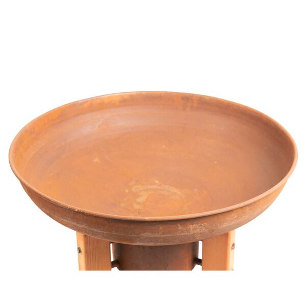 RedFire Handmade Fire Pit Woody Rust Steel