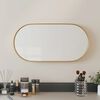 vidaXL Wall-mounted Mirror Gold 20x40 cm Oval