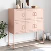 vidaXL Sideboard Pink 100.5x39x107 cm Steel