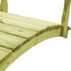 vidaXL B-Stock Garden Bridge 170x74x105 cm Impregnated Solid Wood Pine