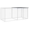 vidaXL Chicken Cage with Roof Anthracite 203x98x90 cm Galvanised Steel
