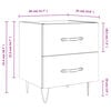 vidaXL Bedside Cabinets 2 pcs Grey Sonoma 40x35x47.5 cm Engineered Wood