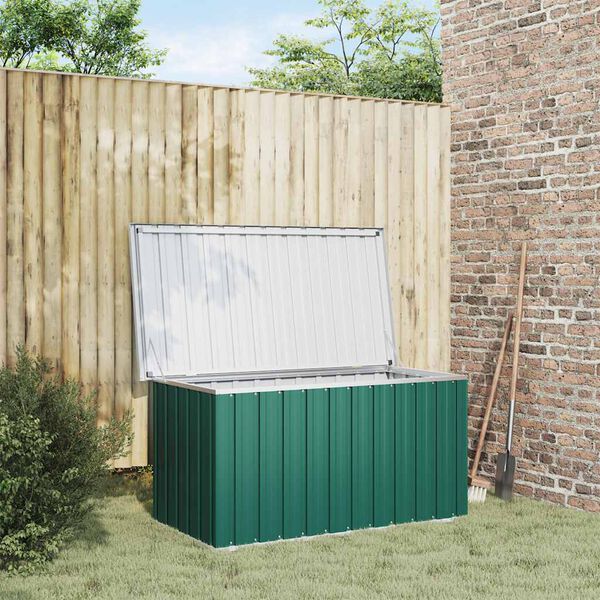 vidaXL Garden Storage Box Green 129x67x65 cm