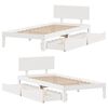 vidaXL Bed Frame with Drawers without Mattress White 100x200 cm