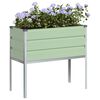 vidaXL Planter Pastel Green 100 x 45 x 90 cm Galvanised Steel