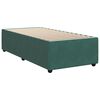 vidaXL Bed Frame without Mattress Dark Green 90x200 cm Velvet