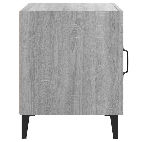 vidaXL Bedside Cabinet Grey Sonoma Engineered Wood