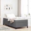 vidaXL Bed Frame Light grey 90 x 190 cm Corduroy fabric