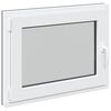 vidaXL Basement Window "RISOR" 80x70 cm Tilt&Turn DIN Left Anthracite