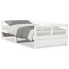 vidaXL Daybed without Mattress White 90x200 cm Solid Wood Pine