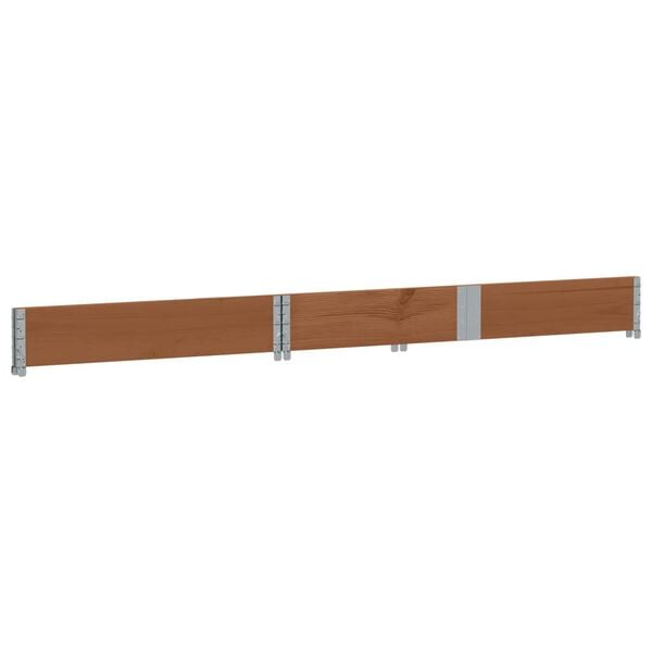vidaXL Pallet Collar Brown 150x50 cm Solid Wood Pine