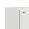 vidaXL Bedside Cabinet White 36x39x78 cm Steel