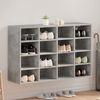 vidaXL Shoe Cabinet Concrete grey 103 x 30 x 67 cm Engineered Wood