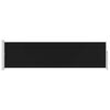 vidaXL Patio Retractable Side Awning 140x500 cm Black