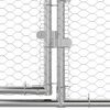 vidaXL Chicken Cage Silver 400 x 200 x 198.5 cm Galvanised Steel