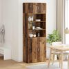 vidaXL Storage Cabinet Old Wood 80 x 42.5 x 225 cm Engineered Wood