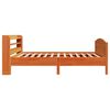 vidaXL Bed Frame without Mattress Wax Brown 90x190 cm Single Solid Wood Pine
