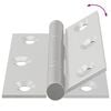 vidaXL Hinge 2 pcs Silver 50 x 38 x 1.3 mm Steel