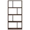 vidaXL Bookcase Brown Oak 60x20x120.5 cm Engineered Wood
