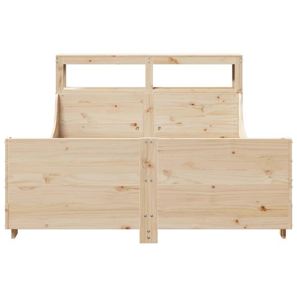 vidaXL Bed Frame without Mattress 140x190 cm Solid Wood Pine
